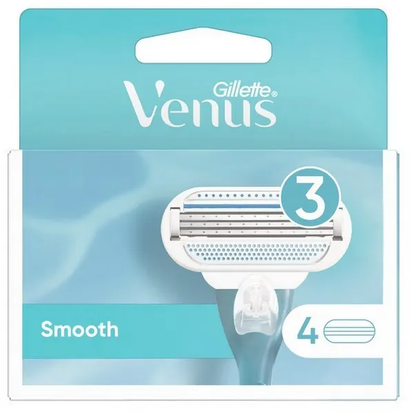 Gillette - Venus Smooth Partaterä - 4 Pakkaus