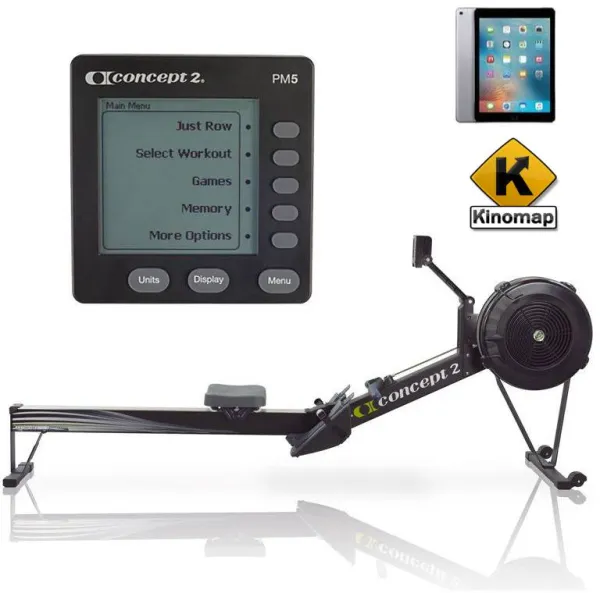 Concept2 Model D PM5 Soutulaite Musta